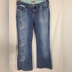 Smart set Y2K bootcut mid rise Embellished jeans- Size 30 women's